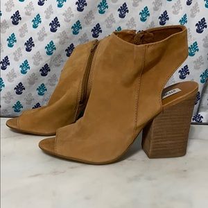 Steve Madden Tan Faux Suede Booties
